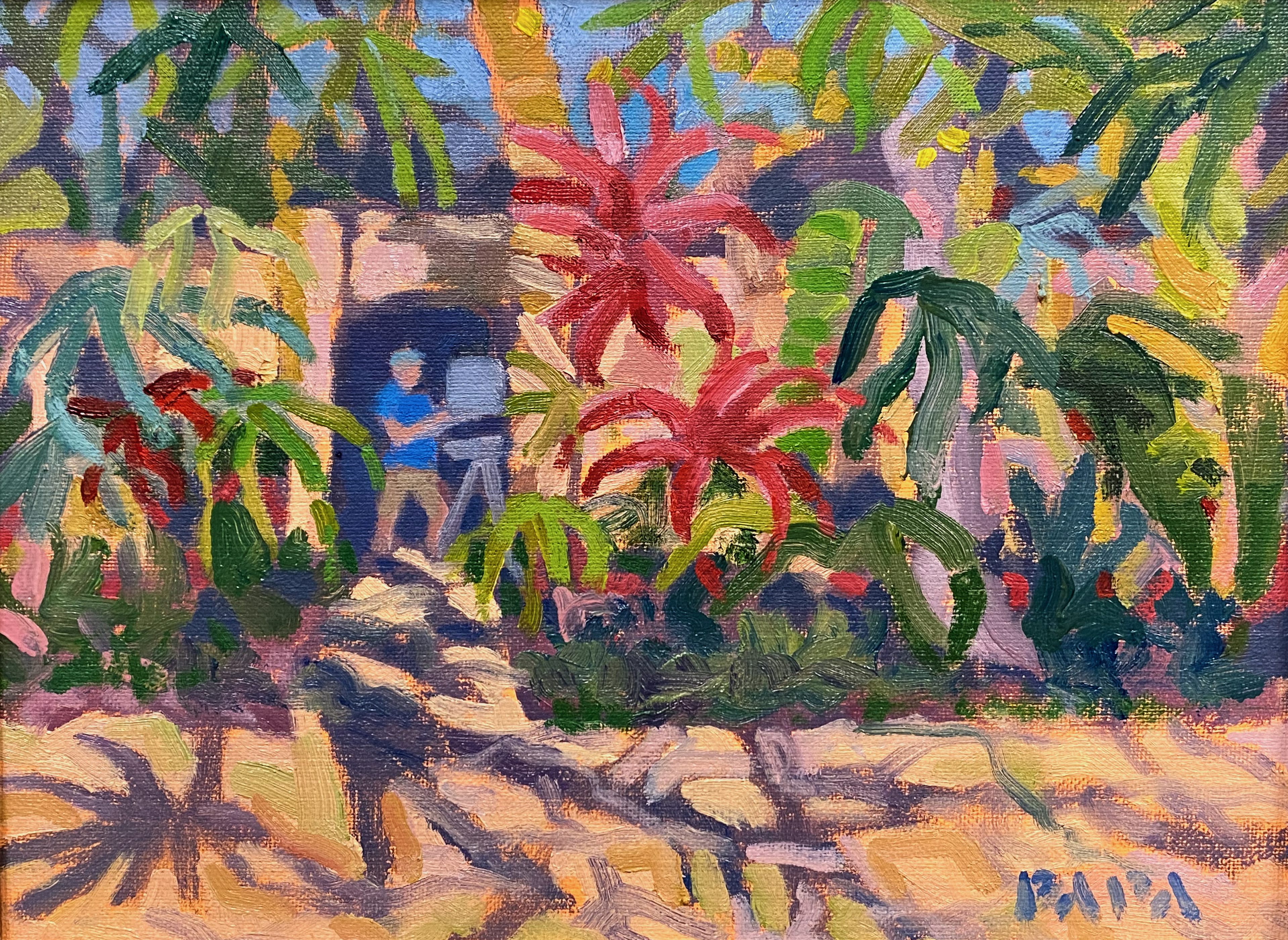 Artist in the Garden by Ralph Papa